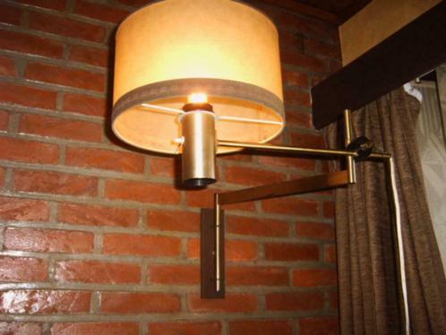 mooie (lees)wandlamp met knikarm,jaren 50
