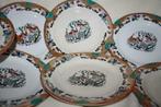 Lot van 8 Aziatische dessert / sierborden  -  A.M.C., Antiek en Kunst, Ophalen of Verzenden