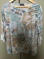 Tshirt, blouse lichtblauw met gouden accenten, XL, Ophalen of Verzenden, Nieuw
