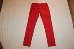 Rode dames jeans met smalle pijpen, Maat: 38, Kleding | Dames, Spijkerbroeken en Jeans, MET, Gedragen, W30 - W32 (confectie 38/40)