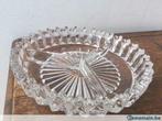 Joli plat  apéritif en verre  : 3 compartiments, Antiquités & Art
