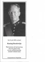 Bidprent Koning Boudewijn  -  Gemeentebestuur Diepenbeek
