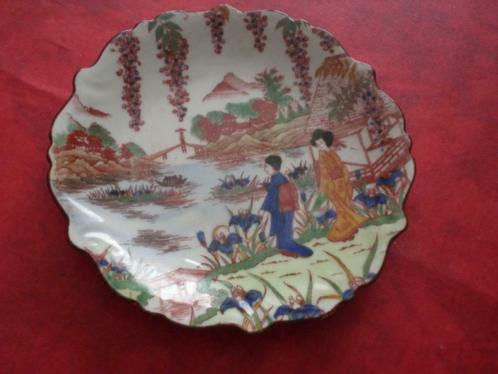 Assiette Porcelaine Victoria déco. Dessins chinois., Antiquités & Art, Antiquités | Porcelaine, Enlèvement ou Envoi