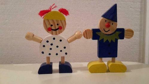 houten clowntjes en meisjes, Kinderen en Baby's, Kraamcadeaus en Geboorteborden, Nieuw