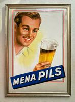 plaque glaazoïde MENA PILS  Rotselaar brasserie bière, Ophalen of Verzenden