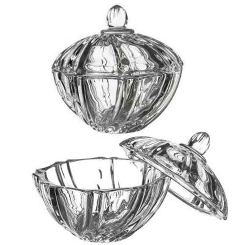 Bonbonschaaltje kristal glas met deksel, Maison & Meubles, Accessoires pour la Maison | Plataux & Paniers, Neuf, Balance, Verre