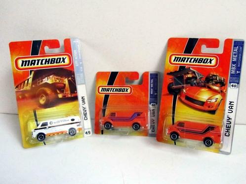 Lot de 3 différentes Matchbox Chevy Vans 2007 Chevrolet, Hobby & Loisirs créatifs, Voitures miniatures | Échelles Autre, Neuf