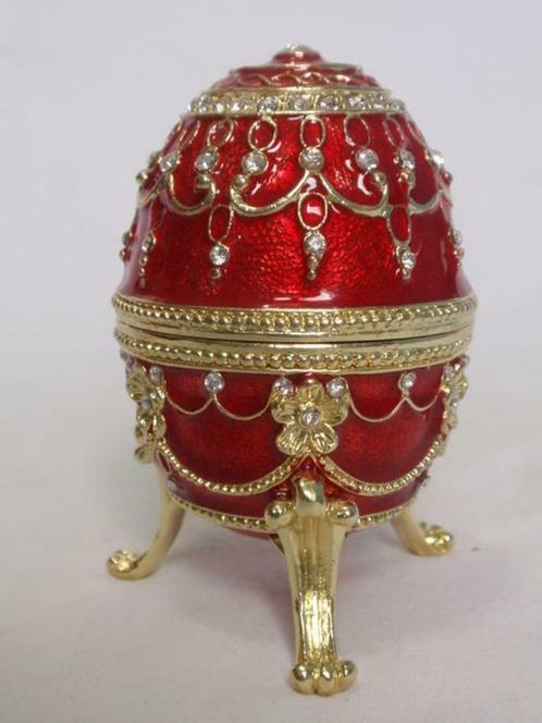 Boîte à musique dans le style d'un œuf de Fabergé, Antiquités & Art, Curiosités & Brocante, Enlèvement