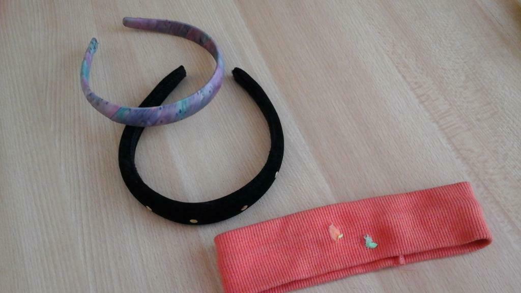 set van 2 tiara's en haarband '90, Ophalen of Verzenden, Gebruikt, Haarspeld