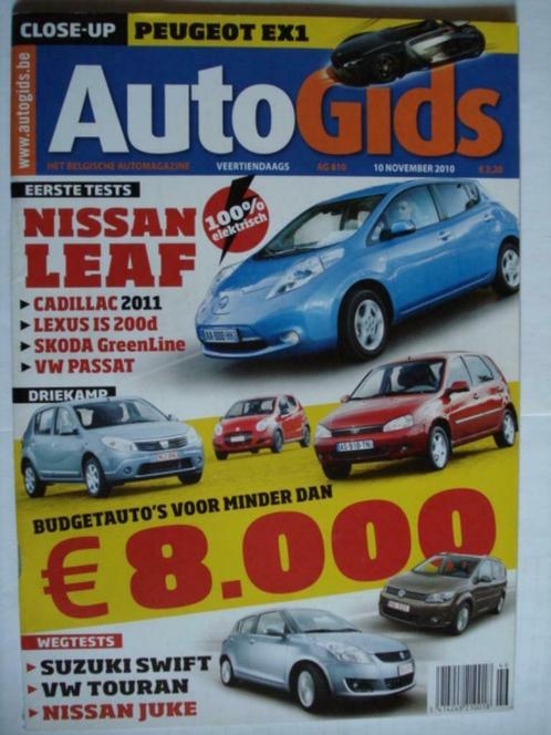 AutoGids 810 Nissan Leaf/Lada Kalina/Dacia Sandero/Nissan Ju, Livres, Autos | Brochures & Magazines, Comme neuf, Général, Envoi