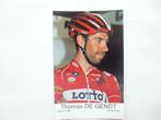 wielerkaart 2016 team lotto thomas de gendt signe, Comme neuf, Envoi