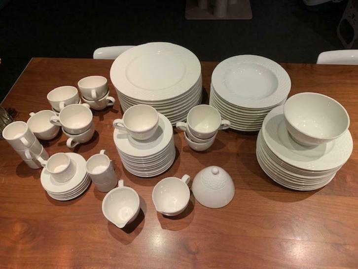 Pagnossin ivoorkleurig vintage espressoservies & toebehoren, Huis en Inrichting, Keuken | Servies, Gebruikt, Kop(pen) en/of Schotel(s)