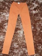 Oranje-bruine legging van Pieces., Kleding | Dames, Broeken en Pantalons, Oranje, Lang, Ophalen of Verzenden, Zo goed als nieuw