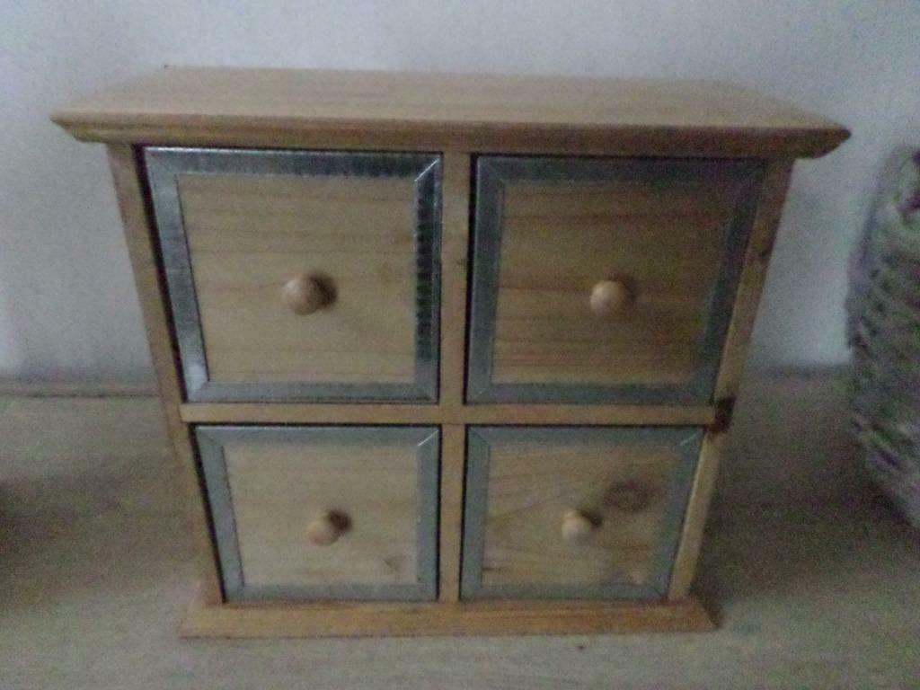 Petit meuble 4 tiroirs, Enlèvement ou Envoi, Neuf, Bois