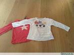 T-shirt lange mouwen Zara (×2) - maat 86 - 18 maand, Kinderen en Baby's, Babykleding | Maat 50, Overhemdje of Bloesje, Gebruikt