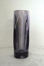 Vase cylindrique cristal ou verre mauve, Ophalen of Verzenden