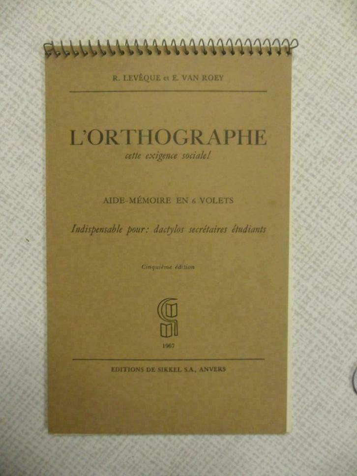l'orthographe, Livres, Livres d'étude & Cours, Comme neuf, Enlèvement ou Envoi