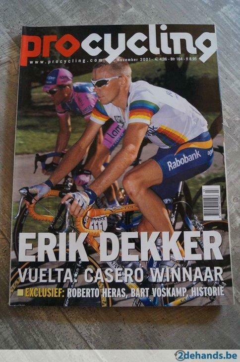 wielertijdschrift : PROCYCLING nov. 2001, Livres, Journaux & Revues, Utilisé, Enlèvement ou Envoi