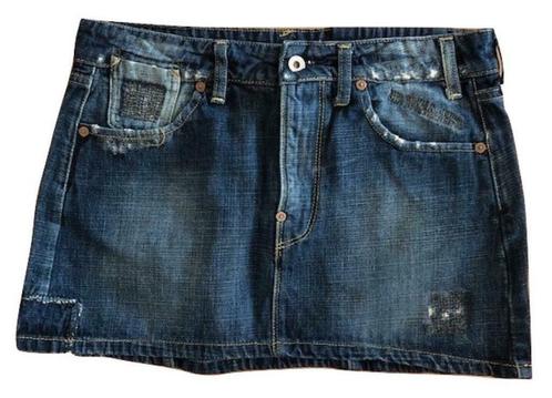Guess jeans rok - S, Kleding | Dames, Rokken, Zo goed als nieuw, Maat 36 (S), Blauw, Boven de knie, Verzenden