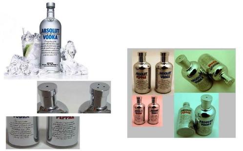 Absolut wodka vodka peper en zout set, Collections, Marques & Objets publicitaires, Neuf, Ustensile, Envoi
