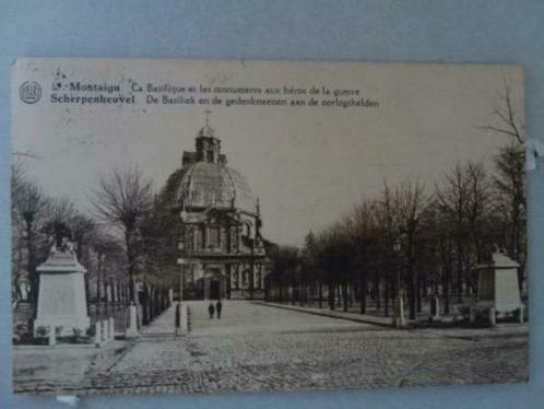 Scherpenheuvel De Basiliek en de gedenksteenen aan de oorlog, Collections, Cartes postales | Belgique, Affranchie, Brabant Flamand