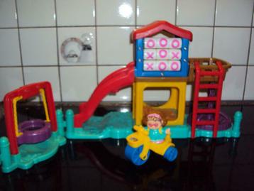 Fisher price ,Little People Speeltuin met poppetjes ....., Ophalen of Verzenden, Gebruikt, Overige typen