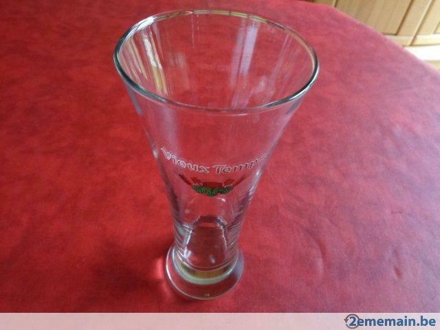 Collection. Verre à bière. "VIEUX TEMPS"., Enlèvement ou Envoi, Utilisé, Verre à bière