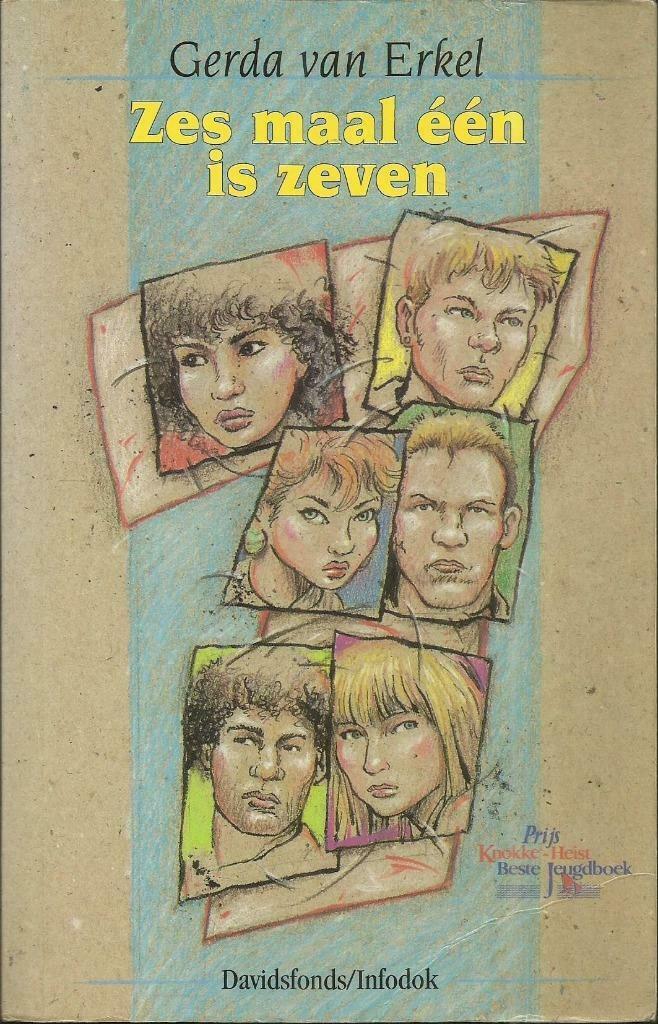 ZES MAAL ÉÉN IS ZEVEN - GERDA VAN ERKEL, Boeken, Kinderboeken | Jeugd | 13 jaar en ouder, Gelezen, Fictie, Ophalen of Verzenden
