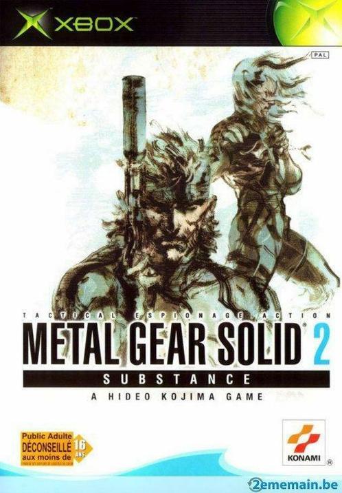 jeu xbox - metal gear solid 2 substance, Consoles de jeu & Jeux vidéo, Jeux | Xbox Original, Utilisé, Enlèvement
