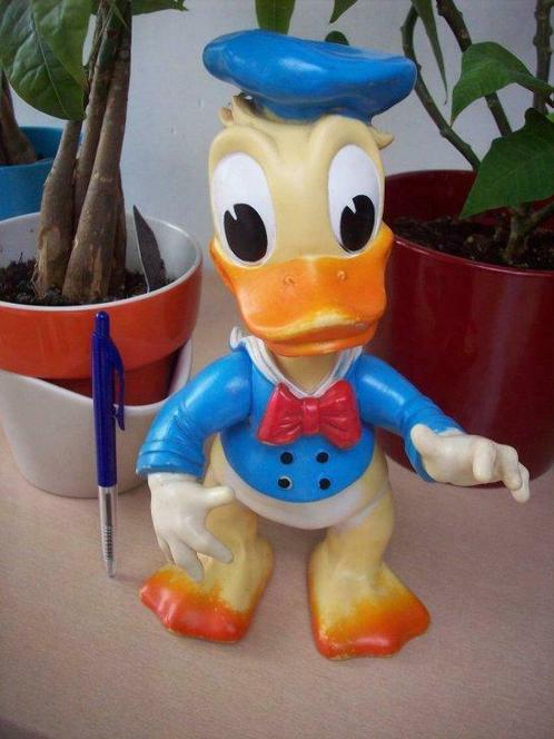 Squeaker (squeeze doll) "Donald Duck" 1950, Collections, Poupées, Comme neuf, Autres types, Enlèvement ou Envoi