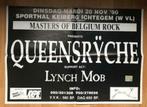 CONCERTAFFICHE QUEENSRYCHE EN LYNCH MOB ICHTEGEM NOV. 1990, Rechthoekig Liggend, Ophalen of Verzenden, Zo goed als nieuw, A1 t/m A3