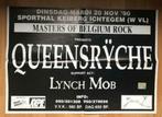 CONCERTAFFICHE QUEENSRYCHE EN LYNCH MOB ICHTEGEM NOV. 1990, Rechthoekig Liggend, Ophalen of Verzenden, A1 t/m A3, Zo goed als nieuw