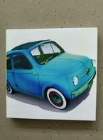 Leuk kadertje Fiat 500 - Blauw - Mooie staat, Antiek en Kunst, Curiosa en Brocante, Ophalen of Verzenden