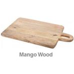 Snijplank serveerplank hout groot mango 50 cm, Nieuw, Ophalen of Verzenden