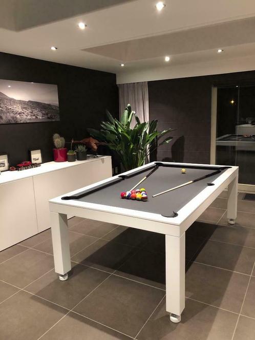 Pooltafel / biljart / eettafel /diner Vision, Huis en Inrichting, Tafels | Eettafels, Nieuw, 100 tot 150 cm, 200 cm of meer, Vijf personen of meer