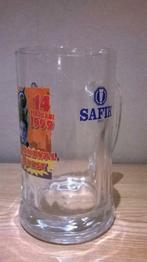 safir bier glazen carnaval aalst jaar 1999 met oor, Verzamelen, Biermerken, Overige merken, Glas of Glazen, Gebruikt, Ophalen