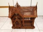 Prachtige volledig met figuurzaag gemaakte vogelkooi, Huis en Inrichting, Ophalen of Verzenden