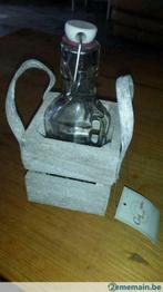 Petite bouteille avec support en bois, Ophalen of Verzenden, Nieuw