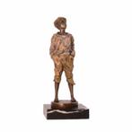 Een bronzen beeld- fluitende jongen-jongen-brons-beeld, Enlèvement ou Envoi