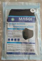 Masqi herbruikbaar mondmasker zwart of wit in maat M & L, Enlèvement, Neuf