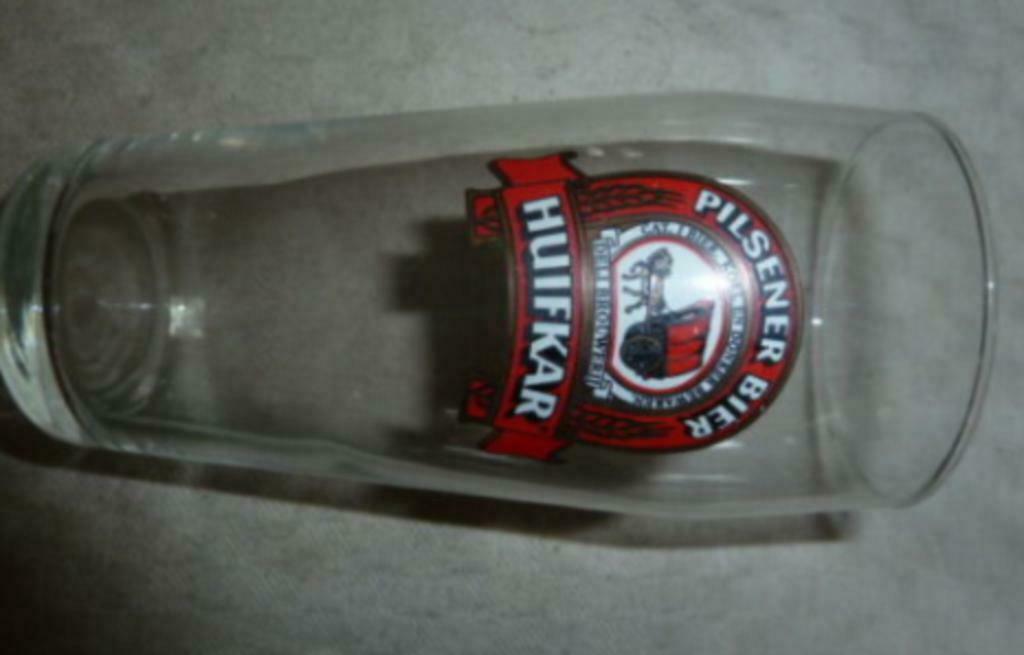#L bier glas HUIFKAR Pilsener Bier ~ Deli Brouwerij, Verzamelen, Glas en Drinkglazen, Nieuw, Bierglas, Ophalen of Verzenden