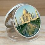 USA - 7 Wonders of the World, Taj Mahal - Silver Plated Coin, Envoi