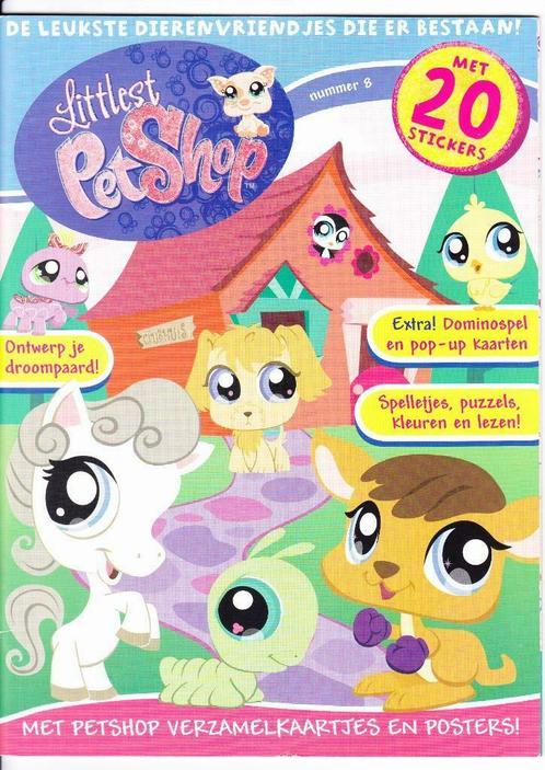 Littlest Pet Shop magazine knutsel pop-up kaart + dominospel, Livres, Livres pour enfants | Jeunesse | Moins de 10 ans, Comme neuf