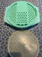 Tupperware groene retro rasp, Utilisé, Enlèvement ou Envoi, Récipient ou Bol