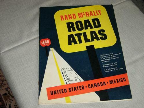 Road Atlas Mc Nally 1953 over United States-Canada-Mexcio, Antiek en Kunst, Antiek | Boeken en Manuscripten, Ophalen