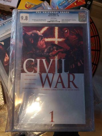 Civil War (vol.1) #1 & 3 CGC 9.8 -Marvel Comics, Plusieurs comics, Enlèvement ou Envoi, Neuf