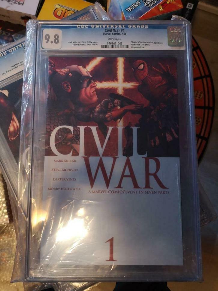 Civil War (vol.1) #1 & 3 CGC 9.8 -Marvel Comics, Boeken, Strips | Comics, Nieuw, Meerdere comics, Ophalen of Verzenden
