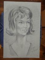 TRES BEAU GRAND DESSIN AU CRAYON REALISE A MONTMARTRE 1961, Antiquités & Art, Enlèvement