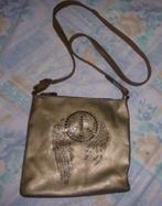 goudkleurige handtas met lange riem               NIEUW, Handtassen en Accessoires, Tassen | Damestassen, Ophalen of Verzenden