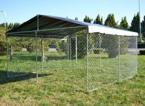 Chenil 16 m² + toiture chenil galvanisé enclos chien chenil, Dieren en Toebehoren, Honden-accessoires, Nieuw, Verzenden